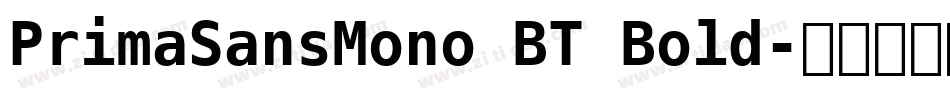 PrimaSansMono BT Bold字体转换